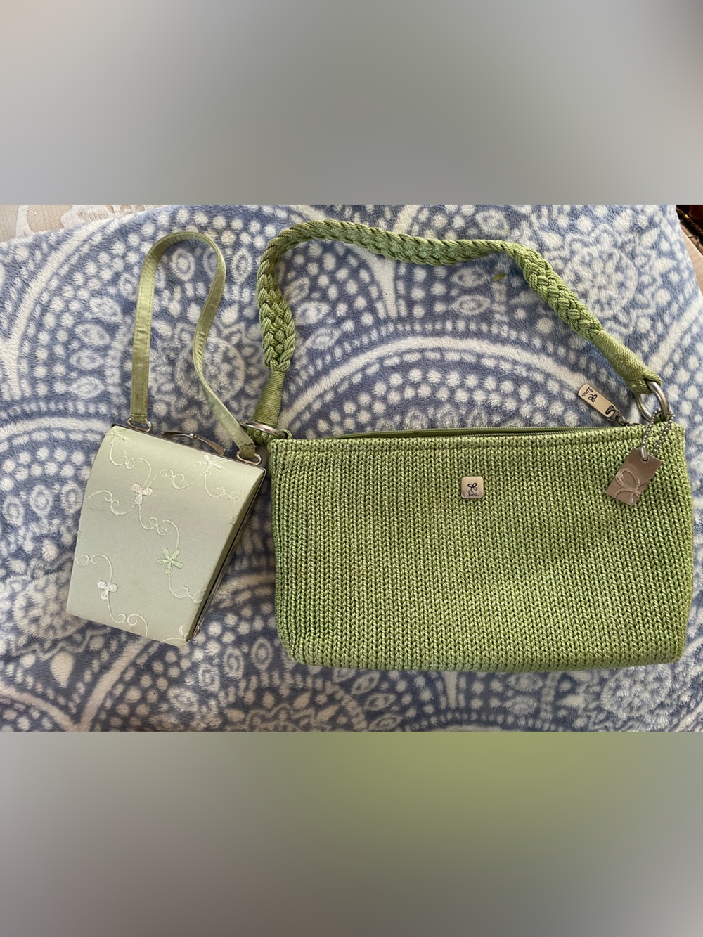 Set of 2 Light Green purses